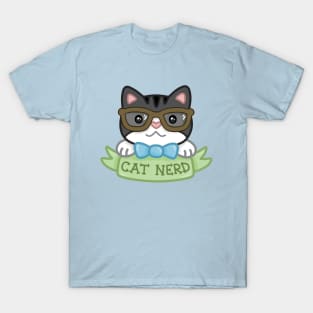 Cat Nerd Gray Tabby T-Shirt